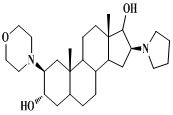 (2b,3a,5a,16b,17b)-2-(4-morpholinyl)-16-(1-pyrrolidinyl)androstane-3,17-diol